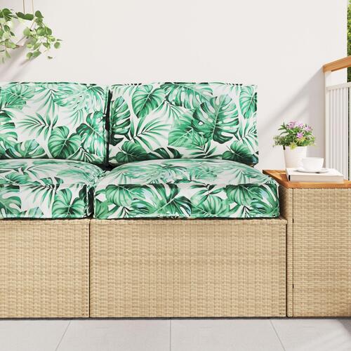 Udendørs Pude Grøn og hvid Bomuld 80 x 12 x 80 cm Mønster Pude