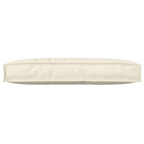 Puder Cremefarvet Polyester 80 x 12 x 40 cm Pude Rektangulær