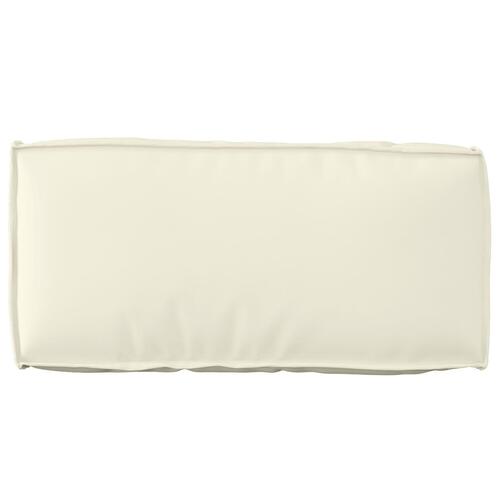 Puder Cremefarvet Polyester 80 x 12 x 40 cm Pude Rektangulær