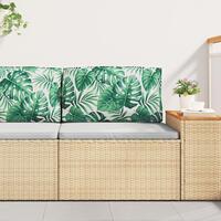 Puder Bladmønster Polyester 80 x 12 x 40 cm Aftagelige Betræk