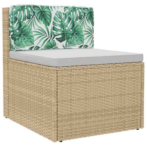 Puder Bladmønster Polyester 80 x 12 x 40 cm Aftagelige Betræk