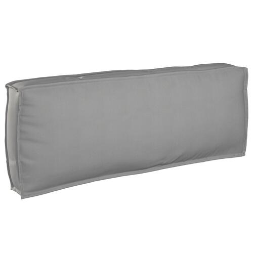 Udendørs Pude Grå Polyester 120 x 12 x 40 cm Vandafvisende