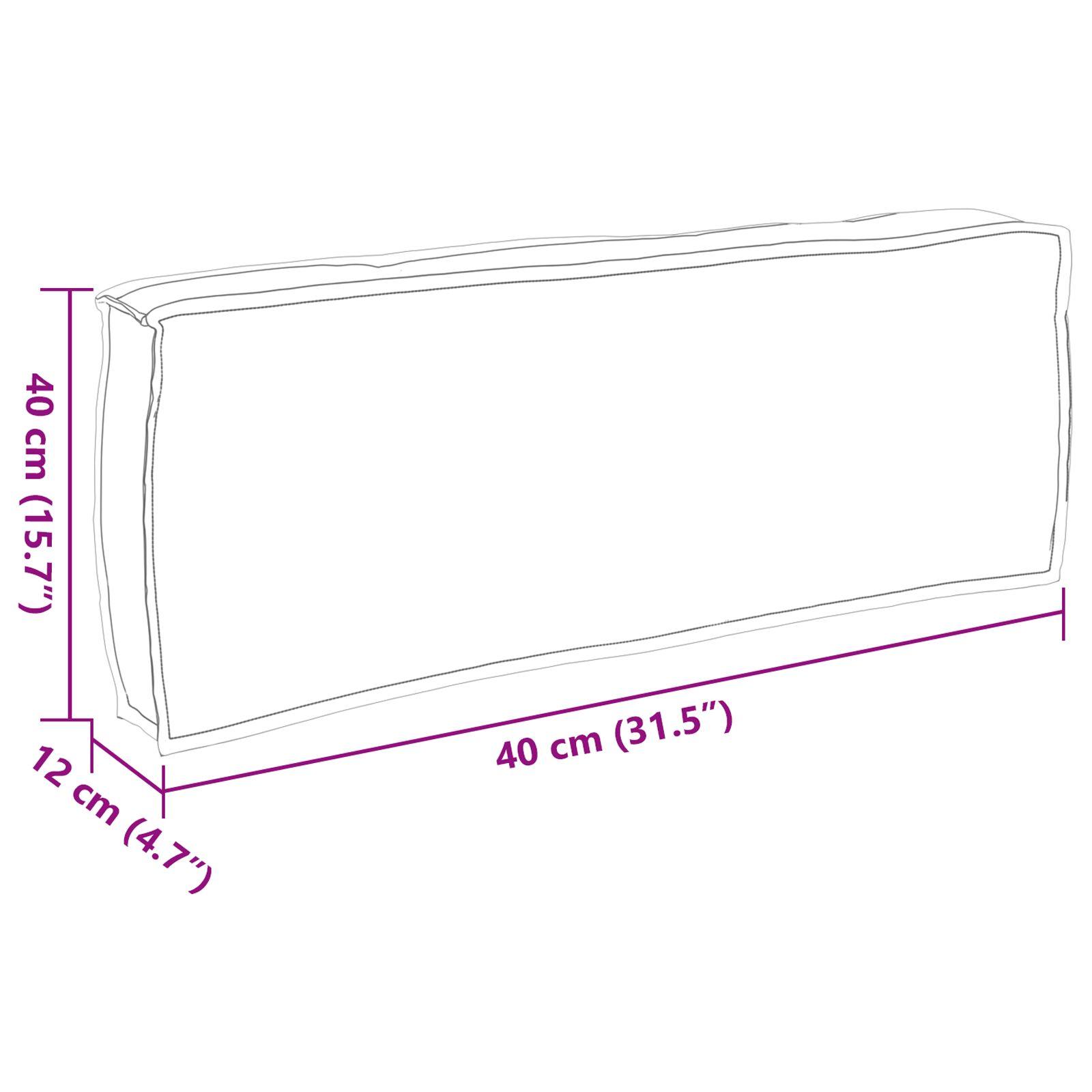 Udendørspude Cremefarvet Polyester 40 x 40 x 12 cm