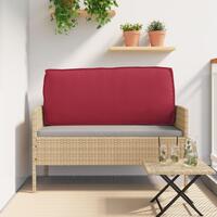 Udendørspude Vinrød Polyester 120 x 12 x 40 cm Aftagelige Betræk