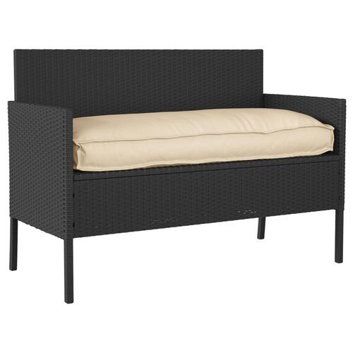 Udendørs Pude Beige Polyester 50 x 120 x 12 cm Aftagelige Betræk