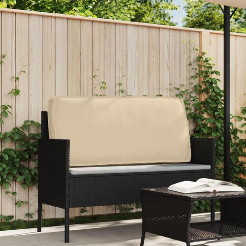 Udendørs Pude Beige Polyester 50 x 120 x 12 cm Aftagelige Betræk