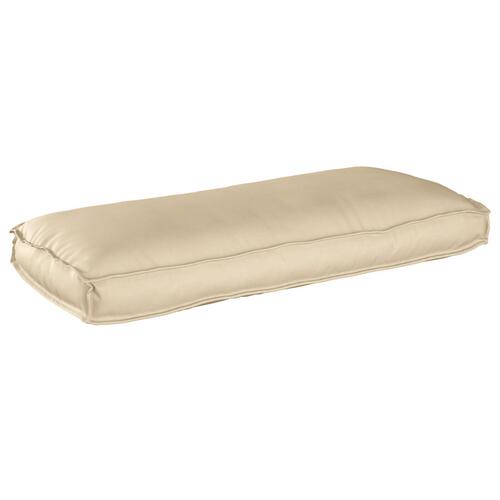 Udendørs Pude Beige Polyester 50 x 120 x 12 cm Aftagelige Betræk