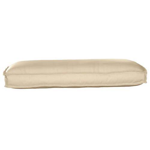 Udendørs Pude Beige Polyester 50 x 120 x 12 cm Aftagelige Betræk