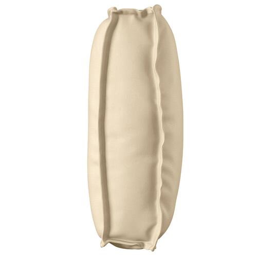 Udendørs Pude Beige Polyester 50 x 120 x 12 cm Aftagelige Betræk