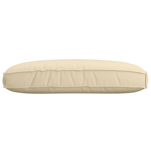 Udendørspude Beige Bomuld 120 x 12 x 80 cm Aftagelige Betræk