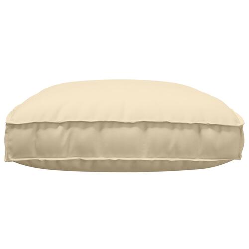 Udendørspude Beige Bomuld 120 x 12 x 80 cm Aftagelige Betræk