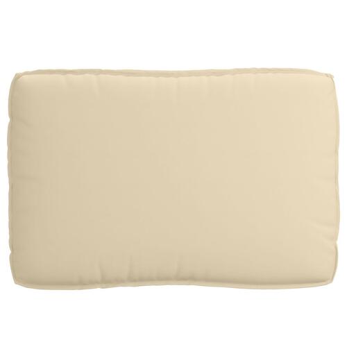 Udendørspude Beige Bomuld 120 x 12 x 80 cm Aftagelige Betræk