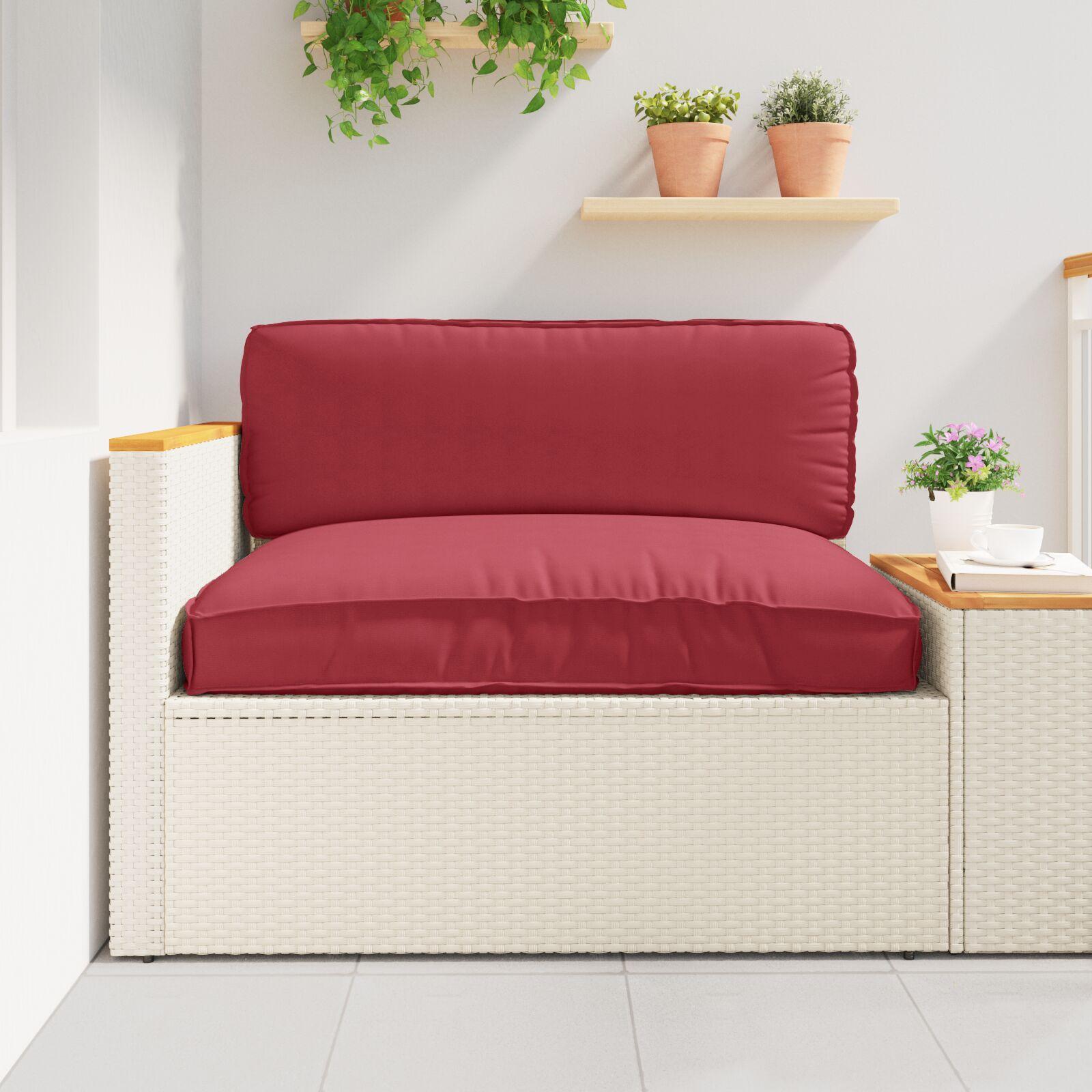 Udendørs Pude Bordeaux Polyester 120 x 12 x 80 cm