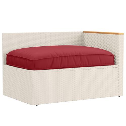 Udendørs Pude Bordeaux Polyester 120 x 12 x 80 cm