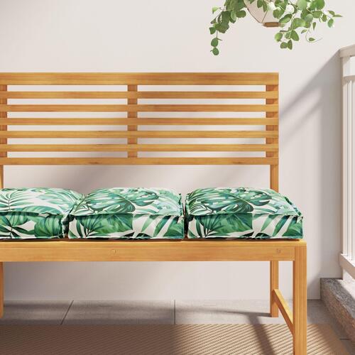 Udendørspude Sæt med 2 Bladmønster Polyester 40 x 40 x 8 cm