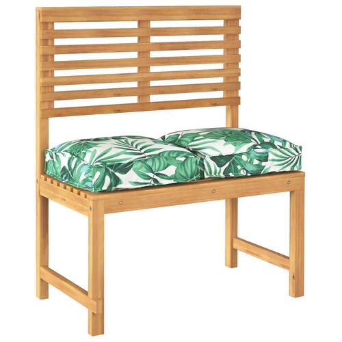Udendørspude Sæt med 2 Bladmønster Polyester 40 x 40 x 8 cm