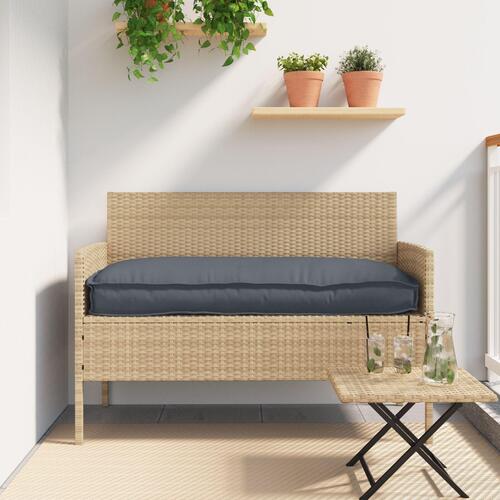 Udendørs Pude Antracitgrå Polyester 100 cm x 40 cm x 8 cm