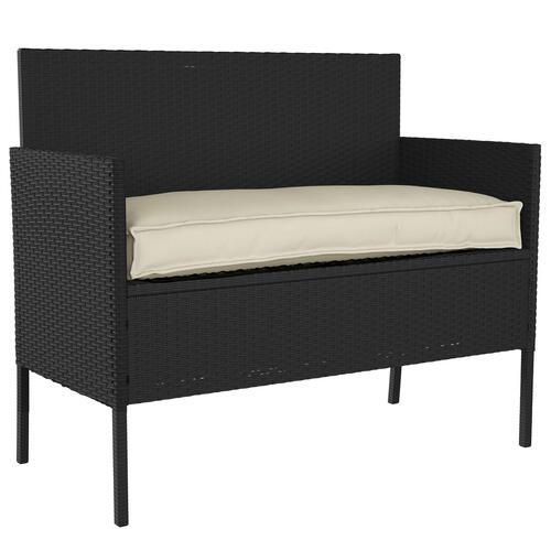 Udendørs Pude Cremefarvet Bomuld 100 cm x 40 cm x 8 cm