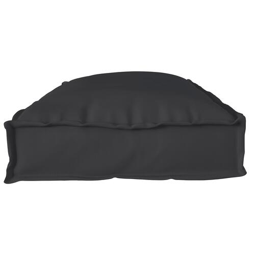 Udendørs pude Sort Polyester 100 x 40 x 8 cm Aftagelige betræk