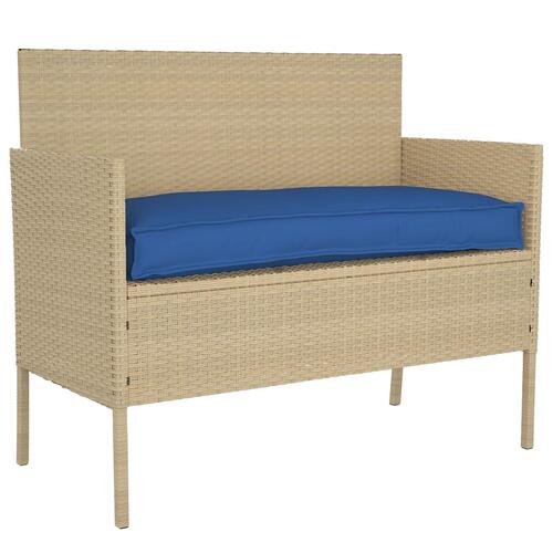 Udendørs Pude Kongelig blå Polyester 100 x 40 x 8 cm