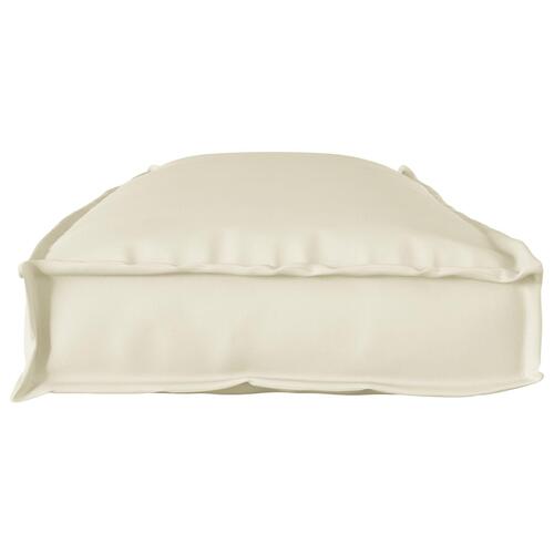 Udendørs Pude Creme Polyester 110 x 40 x 8 cm Stolpude