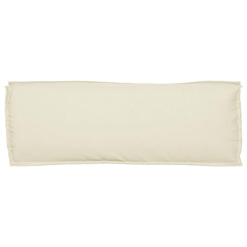 Udendørs Pude Creme Polyester 110 x 40 x 8 cm Stolpude