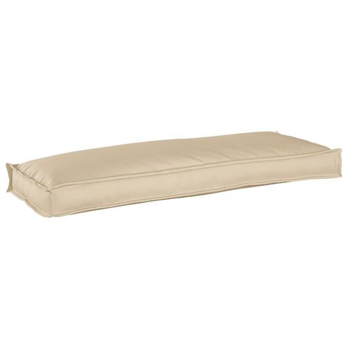 Udendørspude Beige Polyester 110 x 40 x 8 cm Stolepude