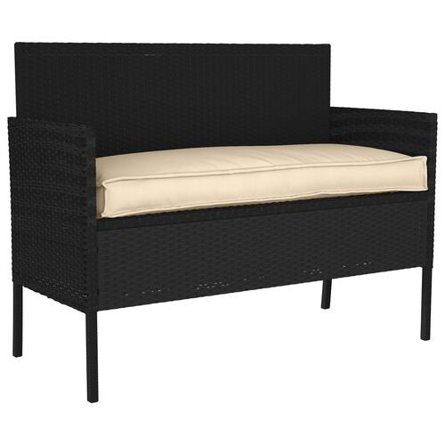 Udendørspude Beige Polyester 110 x 40 x 8 cm Stolepude