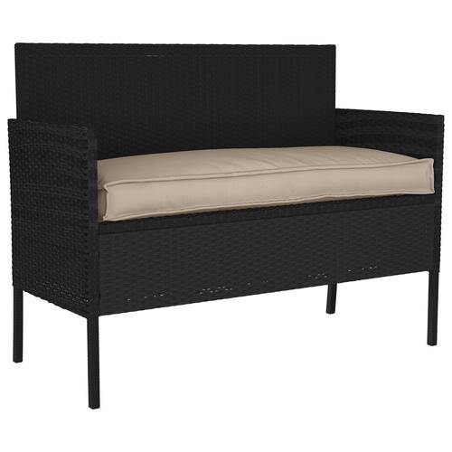 Udendørspude Gråbrun Polyester 110 x 40 x 8 cm Aftagelige betræk