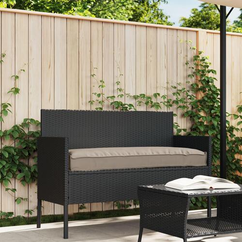 Udendørspude Gråbrun Polyester 110 x 40 x 8 cm Aftagelige betræk