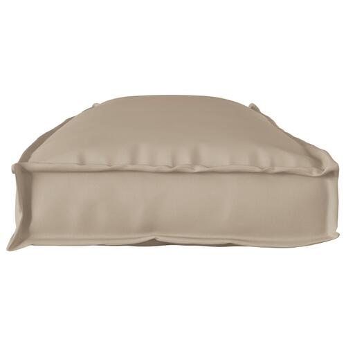 Udendørspude Gråbrun Polyester 110 x 40 x 8 cm Aftagelige betræk