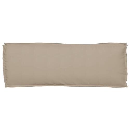 Udendørspude Gråbrun Polyester 110 x 40 x 8 cm Aftagelige betræk