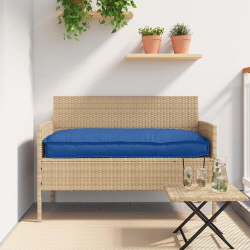 Udendørs Pude Kongeligt blå Polyester 110 x 40 x 8 cm Stolepude