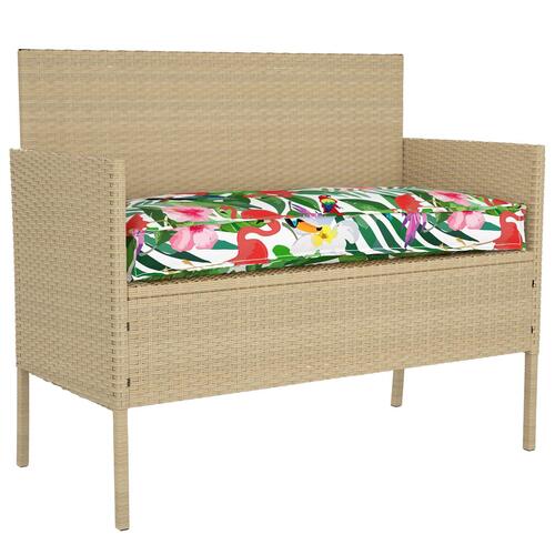 Stol & Sofa Puder Tropisk jungle Polyester 100 x 40 x 8 cm