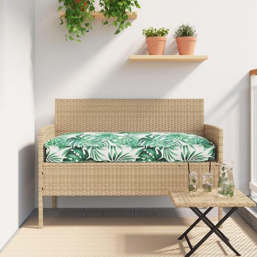 Udendørspude Grøn og Hvid Polyester 120 x 40 x 8 cm Mønster