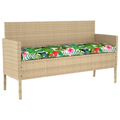 Udendørspude Tropisk jungle Polyester 150 x 40 x 8 cm