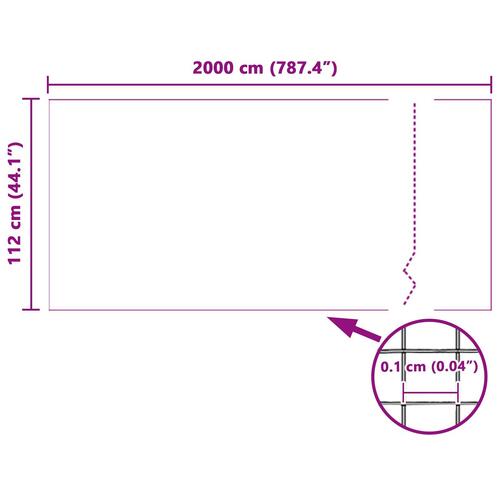 Insektnet Hvid 112x2000 cm Glasfiber