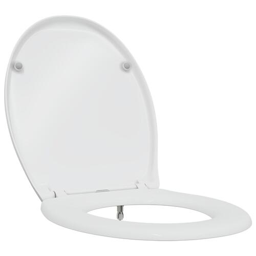 Hurtig frigivelse Toilet sæde med blød lukning Duroplast Hvid