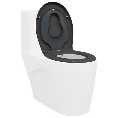 Familietoiletstol med børnesæde Hurtig frigivelse Duroplast
