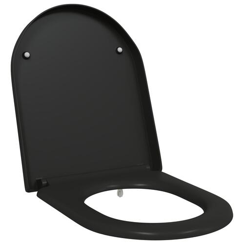 Quick Release Toiletstol med Blød Lukning Duroplast Sort
