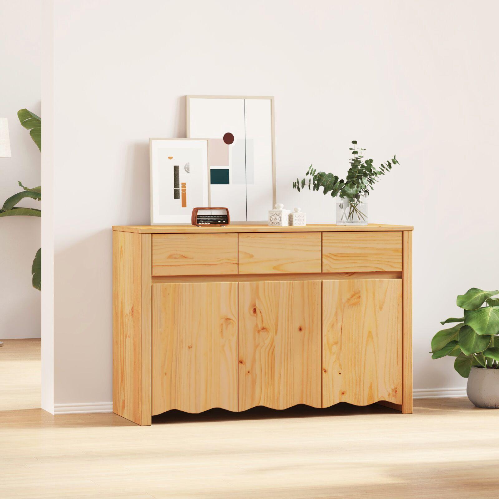 Sideboard "DRAMMEN" 114x43x75,5 cm Solid Træ Fyr