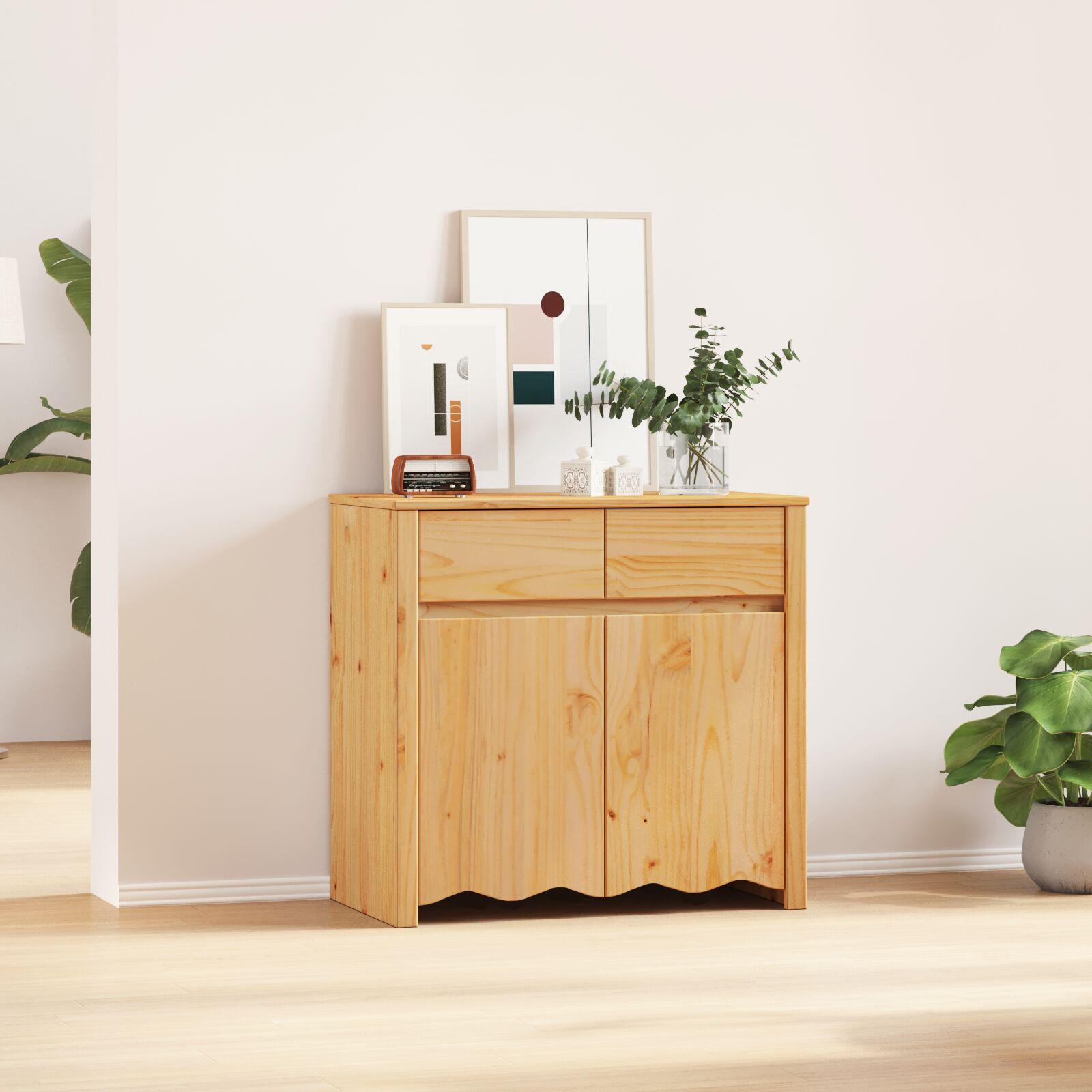 Sideboard "DRAMMEN" 79x43x75,5 cm Massivt Fyrretræ