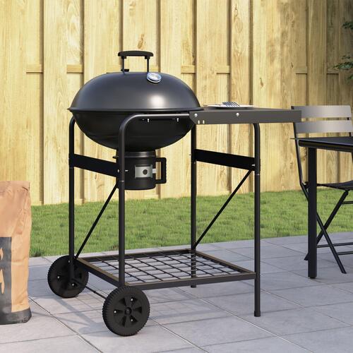 Kulgrill Trolley med låg - Sort 96x72x113 cm - Metal