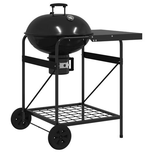 Kulgrill Trolley med låg - Sort 96x72x113 cm - Metal