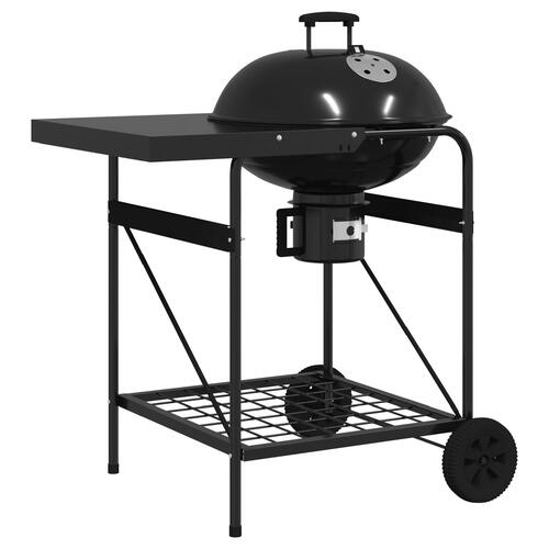 Kulgrill Trolley med låg - Sort 96x72x113 cm - Metal