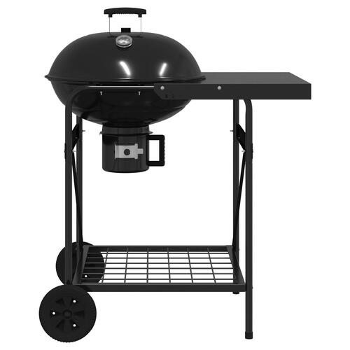 Kulgrill Trolley med låg - Sort 96x72x113 cm - Metal