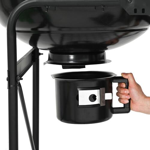 Kulgrill Trolley med låg - Sort 96x72x113 cm - Metal