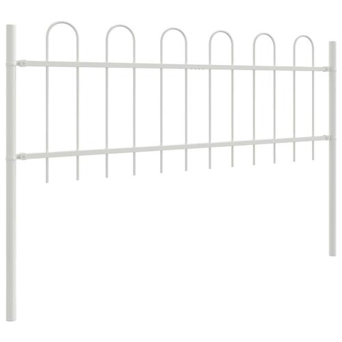 Havelåge Hvid Stål 170 x 60 cm Holdbart Havelågepanel Moderne