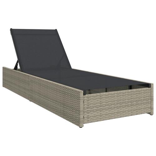 Solseng Beige 60x200x27 cm Poly Rattan