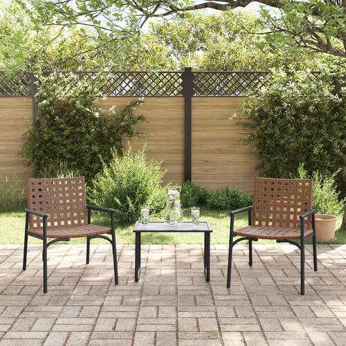 Have Stole 2 stk Sort 79x56x73,5 cm Poly Rattan